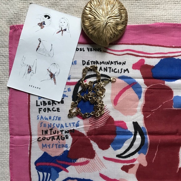 Sezane cotton French Scarf Limited Edition - Picture 7 of 12